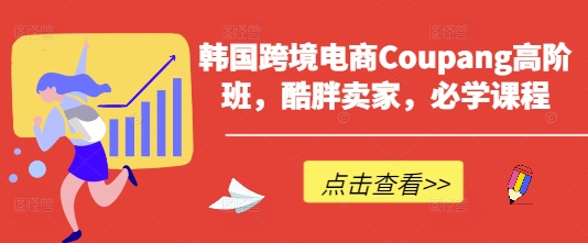 韩国跨境电商Coupang高阶班，酷胖卖家，必学课程-林文副业站