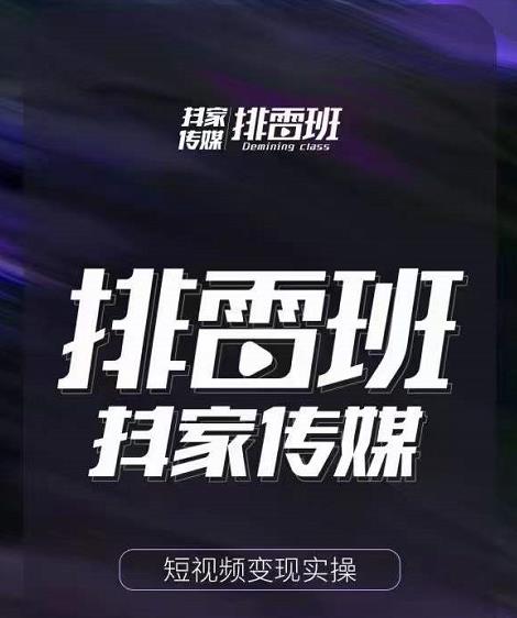 图片[1]-排雷班-短视频带货落地实操课，跟着有结果的人做出有结果的事-林文副业站