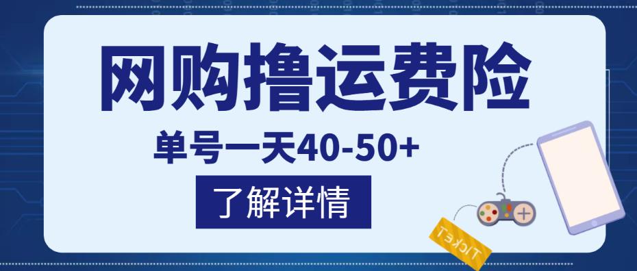 图片[1]-网购撸运费险项目，单号一天40-50+，实实在在能够赚到钱的项目【详细教程】-林文副业站