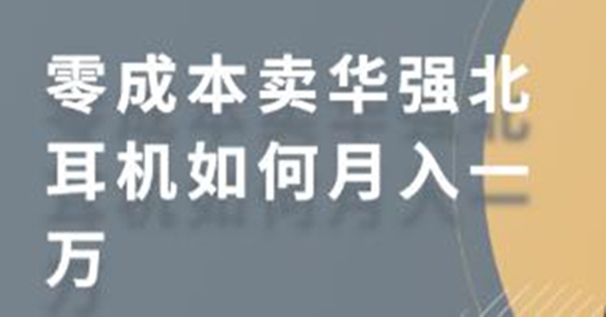 图片[1]-零成本卖华强北耳机如何月入10000+，教你在小红书上卖华强北耳机-林文副业站