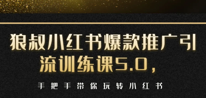 图片[1]-小红书爆款推广引流训练课5.0，手把手带你玩转小红书（17节实操视频+话术）-林文副业站