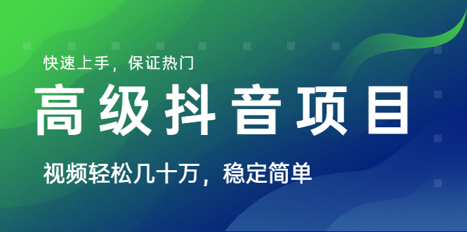 山城先生高级抖音项目：视频轻松几十万，稳定简单，快速上手，保证热门-林文副业站