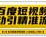 百度短视频被动引精准流量，每天躺着来精准粉，超级简单小白轻松上手-林文副业站