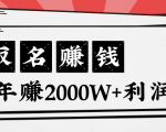 王通：不要小瞧任何一个小领域，取名技能也能快速赚钱，年赚2000W+利润-林文副业站