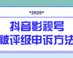 抖音号被判定搬运，被评级了怎么办?最新影视号被评级申诉方法（视频教程）-林文副业站