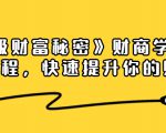 《终极财富秘密》财商学习必修课程，快速提升你的财富（18节视频课）-林文副业站