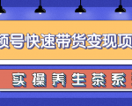柚子视频号带货实操变现项目，零基础操作养身茶月入10000+-林文副业站