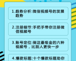 视频号运营实战课2.0，目前市面上最新最全玩法，快速吸粉吸金（10节视频）-林文副业站