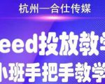 合仕传媒Feed投放教学，手把手教学，开车烧钱必须自己会-林文副业站