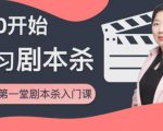 红娘子·从0开始学习剧本杀，你的第一堂剧本杀入门课 简单易懂 市场需求大-林文副业站
