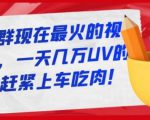 淘宝店群现在最火的视频玩法，一天几万UV的玩法，赶紧上车吃肉-林文副业站