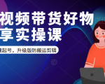 短视频带货好物分享实操课：快速起号，升级版防搬运剪辑-林文副业站