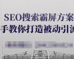 SEO搜索霸屏方案，手把手教你打造被动引流系统【视频课程】-林文副业站