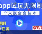 APP无限试玩项目，长期赚钱项目，新手小白都可以上手-林文副业站