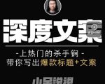 小呆短视频深度文案课，上热门的杀手锏，带你写出爆款标题+文案-林文副业站