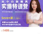Seven漆:国内&TIKTOK短视频直播训练营，全球直播带货的风口赶紧乘风掘金-林文副业站