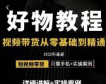 小猛好物分享专业实操课，短视频带货从零基础到精通，详细讲解+实操案-林文副业站