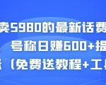 外面卖5980的最新话费代充项目，号称日赚600+提现秒到账（免费送教程+工具）-林文副业站