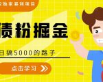 全网2022独家暴利项目，负债粉掘金，日搞5000的路子-林文副业站