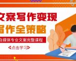 自媒体专业文案写作变现，月入10W+写作策略，教你从零开始学写作-林文副业站