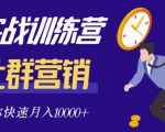 社群营销全套体系课程，助你了解什么是社群，教你快速步入月营10000+-林文副业站