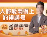 人人都能用得上的视频号全攻略，每天7分钟，抓住红利赚大钱！-林文副业站