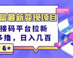 东方财富最新变现项目，利用接码平台拉新，多号多撸，日入几百无压力-林文副业站