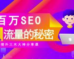 SEO实操培训：玩转百万SEO流量，助力站长快速提升流量（搜外三木大神分享课）-林文副业站