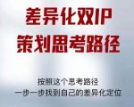 差异化双IP策划思考路径，解决短视频流量+变现问题（精华笔记）-林文副业站