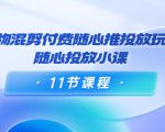 好物混剪付费随心推投放玩法，随心投放小课（11节课程）-林文副业站