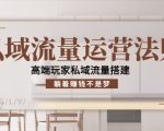 私域流量运营法则，高端玩家私域流量搭建，躺着赚钱不是梦-林文副业站