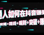 普通人如何在抖音赚到钱：策略 路线 规则 突破 赚钱（10节课）-林文副业站