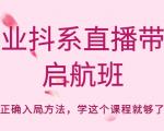 企业抖系直播带货启航班，正确入局方法，学这个课程就够了-林文副业站