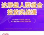 阿呆电商·达摩盘人群组合投放实战课，你以为推广不赚钱是技术问题，其实是你没有选好高价值消费客群-林文副业站