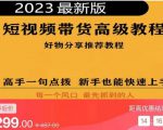 2023短视频好物分享带货，好物带货高级教程，高手一句点拨，新手也能快速上手-林文副业站