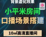 小平米口播画面场景搭建:10m高清直播间,背景虚化效果!-林文副业站