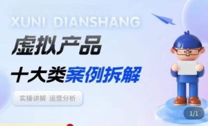 虚拟产品项目拆解课，十大类案例拆解分析运营玩法-林文副业站