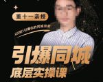 董十一·引爆同城底层实操课,短视频+模板+直播+矩阵+投放,一套可复制的同城短视频打法-林文副业站