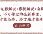 吕哥·电影解说+影视解说+自媒体IP创业,不可错过的全新赛道,给信心才能坚持,给方法才能落地-林文副业站