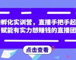 直播孵化实训营,直播手把手起号,赋能有实力想赚钱的直播团队-林文副业站