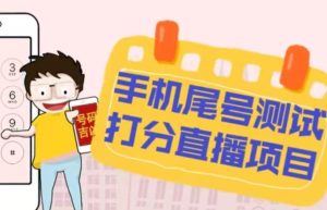 最新抖音爆火的手机尾号测试打分无人直播项目，轻松日赚几百+【打分脚本+详细教程】-林文副业站