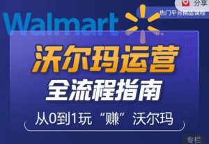 沃尔玛店铺前期运营从零到一最全指南，全面挖掘沃尔玛入门盲区，深度打造新手实操技巧-林文副业站