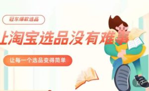 冠东·爆款店铺淘系爆款选品方法，​23年从选品开始，一个好的选品思路决定于你是否盈利-林文副业站