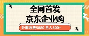 3月最新京东企业购教程，小白可做单人日利润500+撸货项目（仅揭秘）-林文副业站