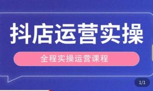 抖店运营全程实操教学课,实体店老板想转型直播带货,想从事直播带货运营,中控,主播行业的小白-林文副业站