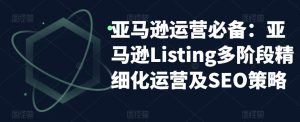 亚马逊运营必备:亚马逊Listing多阶段精细化运营及SEO策略-林文副业站