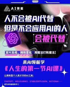 AI领航-人生第一节AI课，拉开你与普通工作者的距离！30位AI领域极客，汇集1000小时Al心得-林文副业站