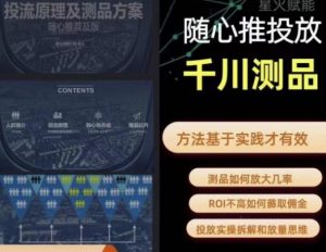 爱做号的老王·随心推+千川投流,投放实操拆解和放量思维,投流原理、千川测品-林文副业站