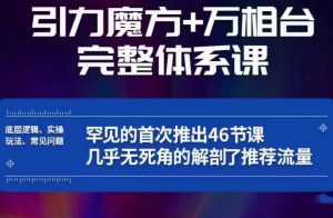 引力魔方万相台完整体系课：底层逻辑、实操玩法、常见问题，无死角解剖推荐流量-林文副业站