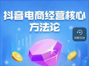 抖音电商经营核心方法论，18节课教你玩转直播带货，巨量学精品课-林文副业站